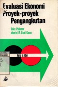 Evaluasi Ekonomi Proyek-proyek Pengangkutan