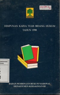 Himpunan Karya Tulis Bidang Hukum Tahun 1998