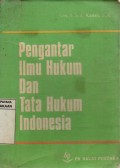 Pengantar Ilmu Hukum dan Tata Hukum Indonesia