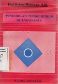 Pendidikan Tinggi Hukum Di Indonesia