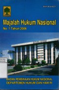 Majalah Hukum Nasional No. 1 Tahun 2006