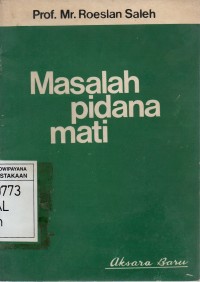 Masalah Pidana Mati