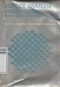 Metode Numerik untuk Teknik : Dengan Penerapan pada Komputer Pribadi