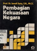 Pembagian Kekuasaan Negara