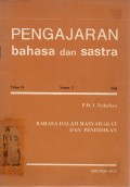 Pengajaran Bahasa dan Sastra