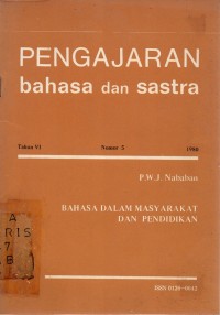 Pengajaran Bahasa dan Sastra