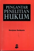 Pengantar Penelitian Hukum