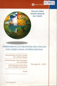 Perkembangan Ekonomi Keuangan dan Kerja Sama Internasional