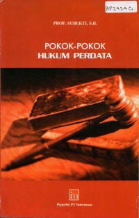 POKOK-POKOK HUKUM PERDATA