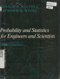 Probability and Statistics for Engineers and Scientists