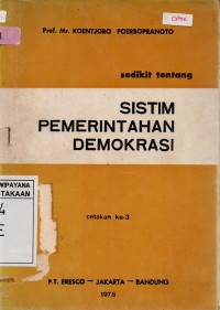 Sedikit Tentang Sistem Pemerintahan Demokrasi