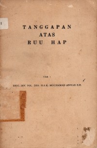 Tanggapan Atas RUU HAP