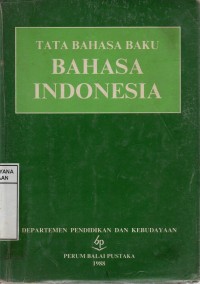 Tata Bahasa Baku Bahasa Indonesia