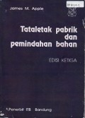 Tataletak Pabrik dan Pemindahan Bahan