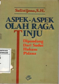 Image of ASPEK-ASPEK OLAHRAGA TINJU