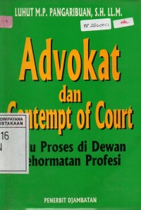 Image of Advokat dan Contempt of Court