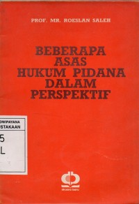 Image of Beberapa Asas Hukum Pidana Dalam Perspektif