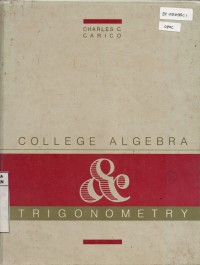 Image of College Algebre and Trigonometry
