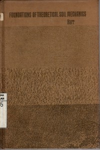 Image of FOUNDATIONS OF THEORETICAL SOIL MECHANICS HARR