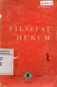 Image of Filsafat Hukum : Bagian I