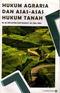 Image of HUKUM AGRARIA DAN ASAS-ASAS HUKUM TANAH