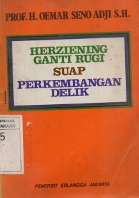 Image of Herziening Ganti Rugi Suap Perkembangan  Delik
