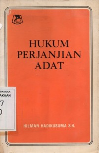 Image of Hukum Perjanjian Adat