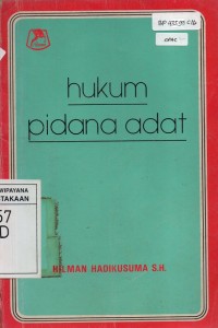 Image of Hukum Pidana Adat