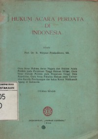 Image of Hukum Acara Perdata di Indonesia
