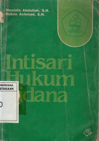 Image of INTISARI HUKUM PIDANA