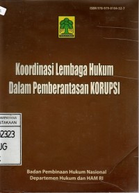 Image of KOORDINASI LEMBAGA HUKUM DALAM PEMBERANTASAN KORUPSI