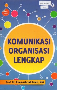 Image of Komunikasi Organisasi Lengkap
