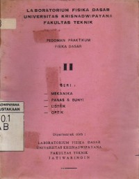 Image of Laboratorium Fisika Dasar Universitas Krisnadwipayana Fakultas Teknik