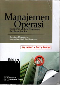 Image of MANAJEMEN OPERASI: Manajemen Keberlangsungan dan Rantai Pasokan ed.11