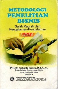 Image of METODOLOGI PENELITIAN BISNIS ed. 6
