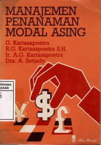 Image of MANAJEMEN PENANAMAN MODAL ASING cet.1