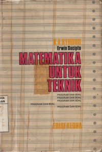 Image of Matematika Untuk Teknik : Program dan Soal