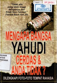 Image of Mengapa Bangsa Yahudi Cerdas dan Anda tidak?