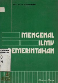 Image of Mengenal Ilmu Pemerintahan