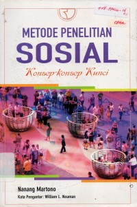 Image of Metode Penelitian Sosial : Konsep-Konsep Kunci