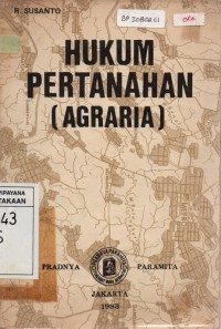 Image of Hukum Pertanahan (Agraria)