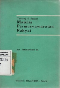 Image of Tentang dan Sekitar Majelis Permusyawaratan Rakyat