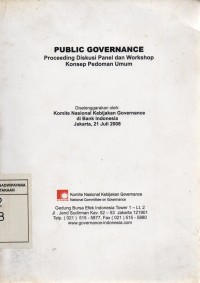 Image of Menuju Manajemen Publik Kelas Dunia: Untuk Reformasi Birokrasi di Indonesia