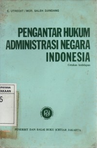 Image of Pengantar Hukum Administrasi Negara Indonesia