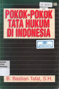 Image of Pokok-pokok Tata Hukum Di Indonesia