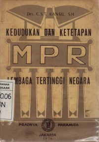 Image of Kedudukan Dan Ketetapan MPR Lembaga Tertinggi Negara