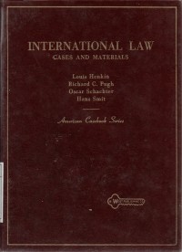 Image of International Law: Cases and Materials (American Casebook Series)