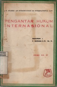 Image of Pengantar Hukum Internasional