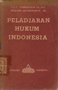 Image of Peladjaran Hukum Indonesia
