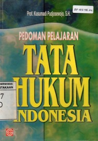 Image of Pedoman Pelajaran Tata Hukum Indonesia